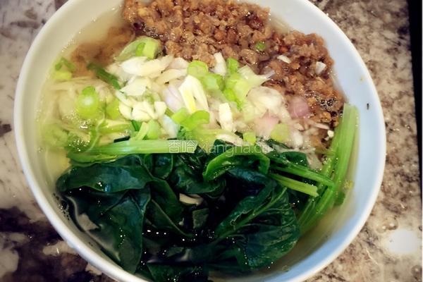 秘制菠菜肉哨面(早餐)的做法图解8