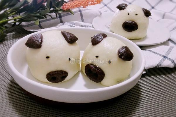 小猪豆沙包的做法图解11