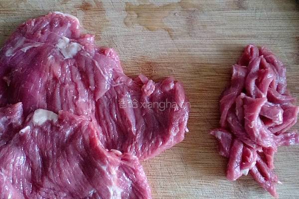 双色牛肉丝的做法图解1
