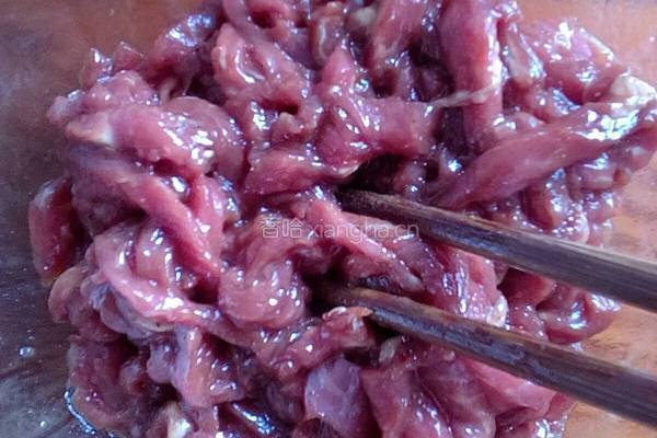 双色牛肉丝的做法图解3