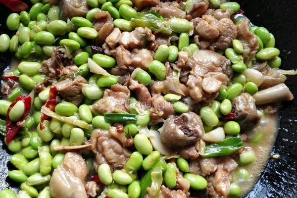鸡丁炒毛豆的做法图解6