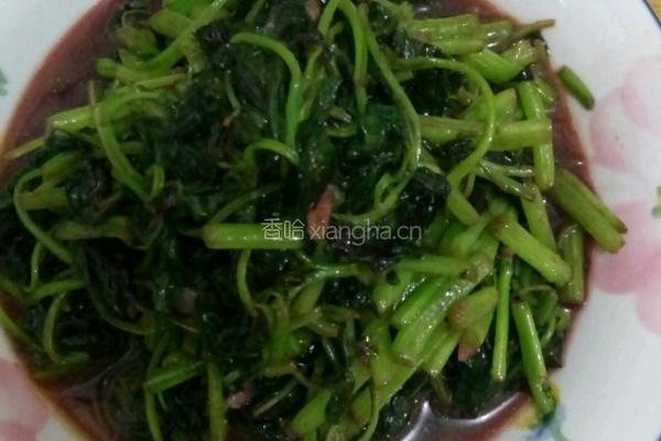 蒜蓉笕菜的做法图解4