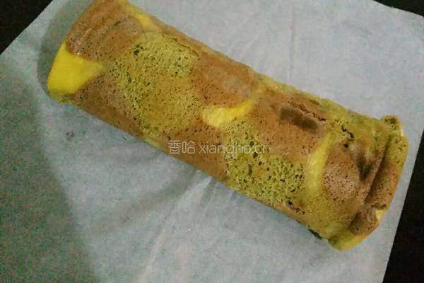 迷彩奶油蛋糕卷的做法图解23