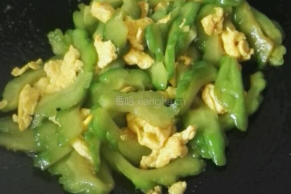 苦瓜炒蛋的做法图解7