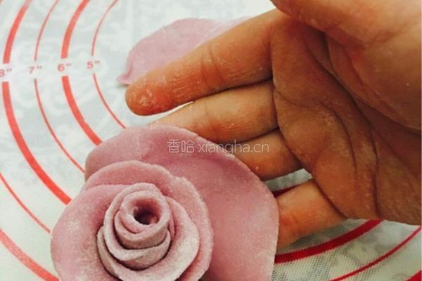 玫瑰花馒头的做法图解9