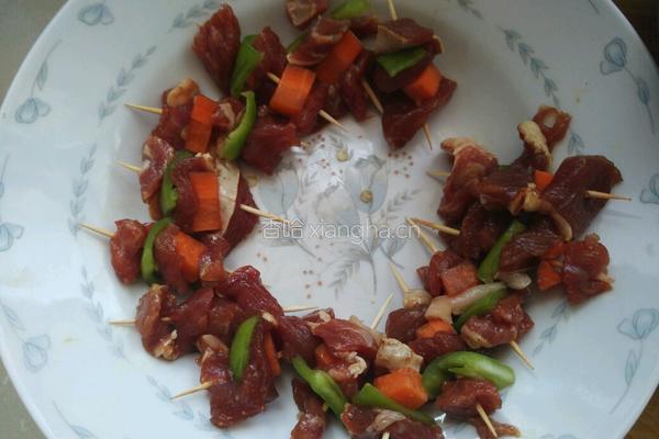 孜然牙签羊肉的做法图解6