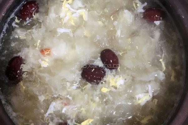 冰糖雪耳鸡蛋糖水的做法图解5