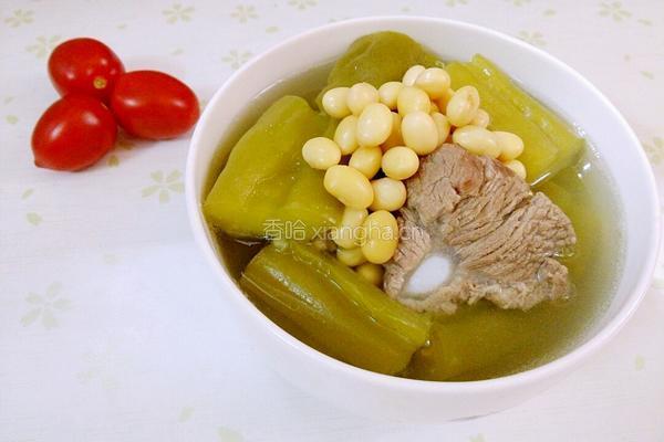 排骨苦瓜黄豆汤的做法图解9