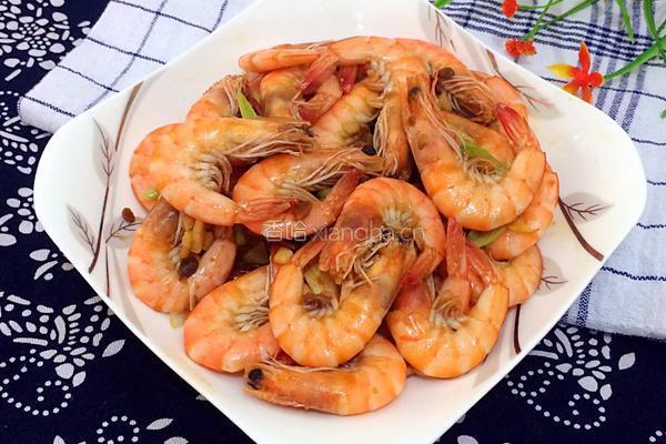 豆酱炒虾的做法图解9