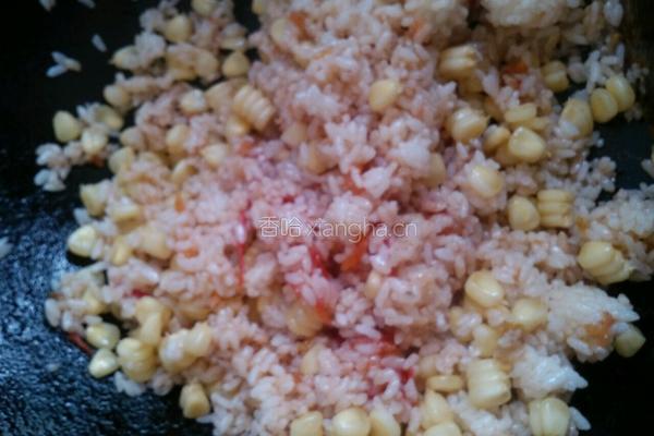 什锦丸子炒饭的做法图解6