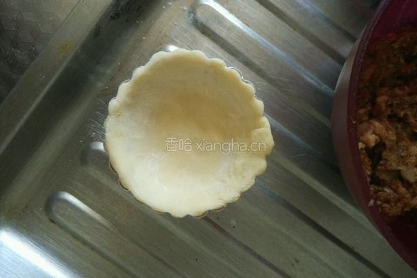千层酥皮小肉塔的做法图解3
