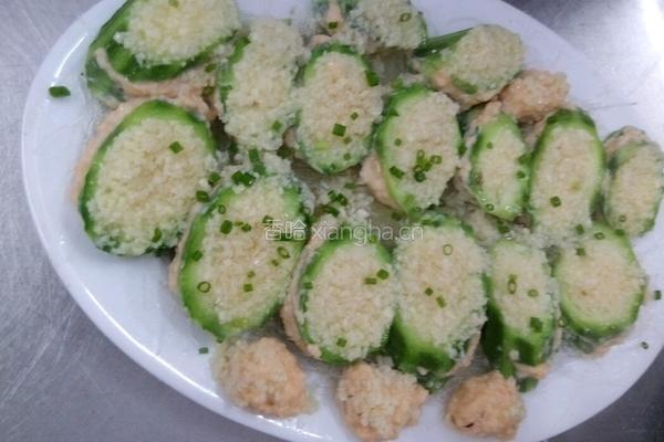 蒜蓉蒸胜瓜夹的做法图解5
