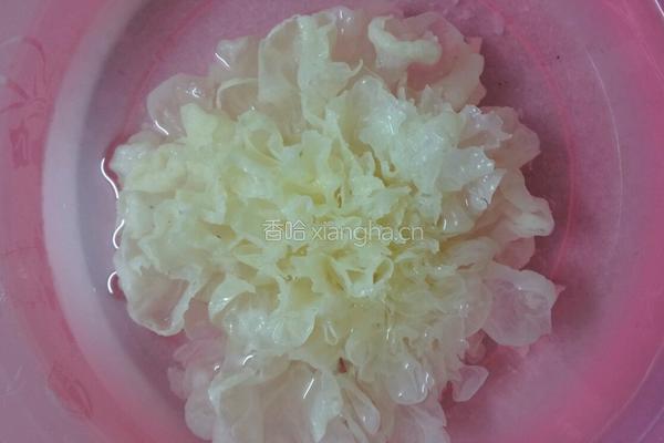木瓜银耳羹的做法图解2