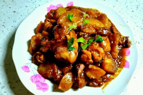 土豆炖鸡腿的做法图解8