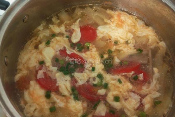 西瓜皮鸡蛋汤的做法图解6