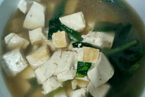 小白菜炖豆腐的做法图解3