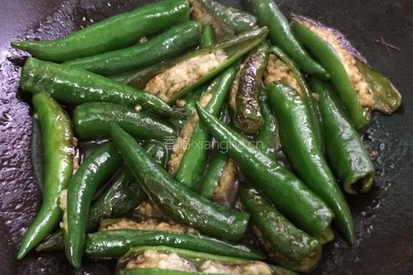 瘦肉酿辣椒的做法图解8