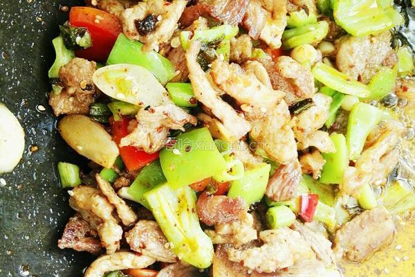 青椒肉片的做法图解8