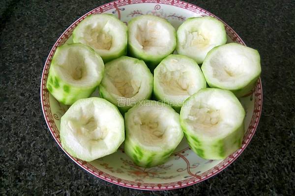 酿丝瓜的做法图解3