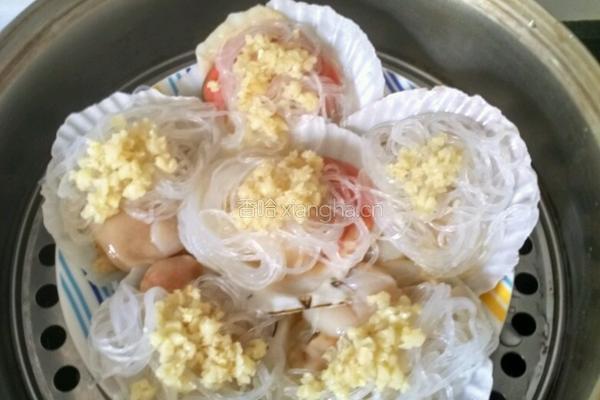蒜蓉粉丝扇贝的做法图解3