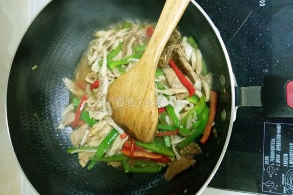 蘑菇烧肉片的做法图解6