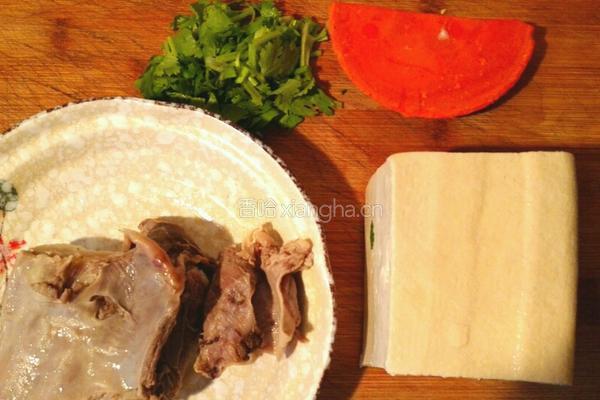 羊肉烧豆腐的做法图解2