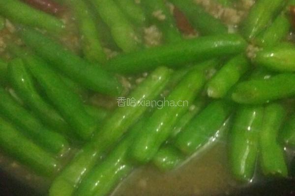 肉末炒四季豆的做法图解6