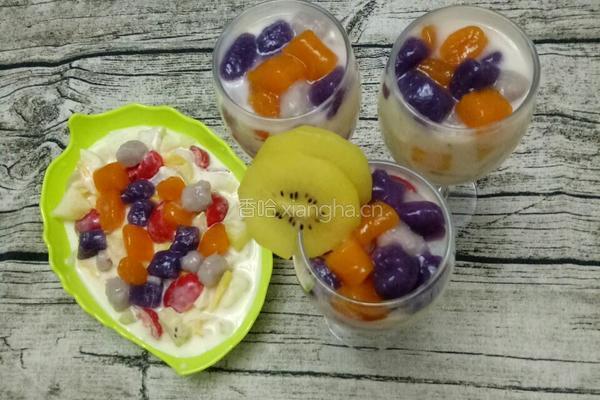 酸奶芋圆水果沙拉的做法图解7
