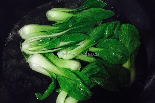 香菇油菜的做法图解3
