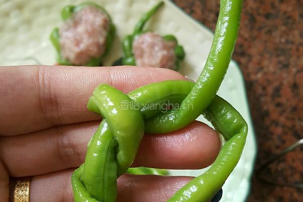 豆角酿肉的做法图解5