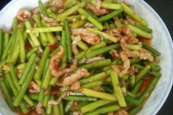 蒜苔肉丝的做法图解7
