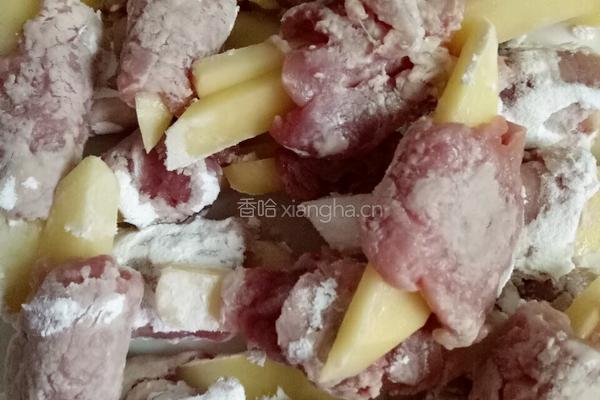 里脊卷洋芋（土豆）的做法图解4