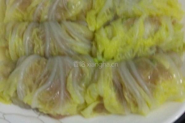 白菜肉卷的做法图解4