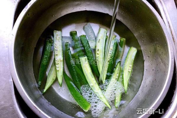 秋葵凉拌猪肚丝的做法图解6