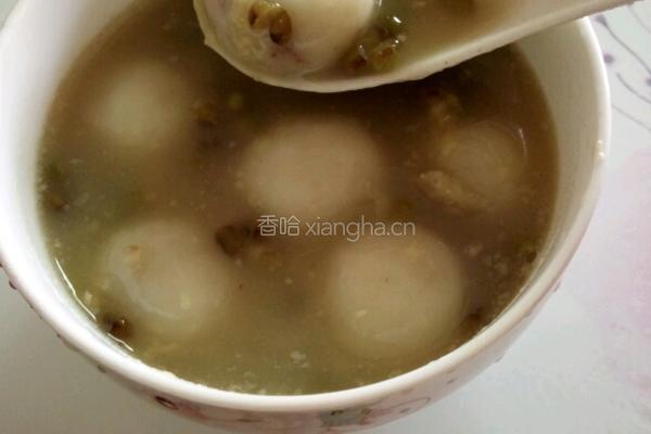 绿豆汤圆的做法图解4