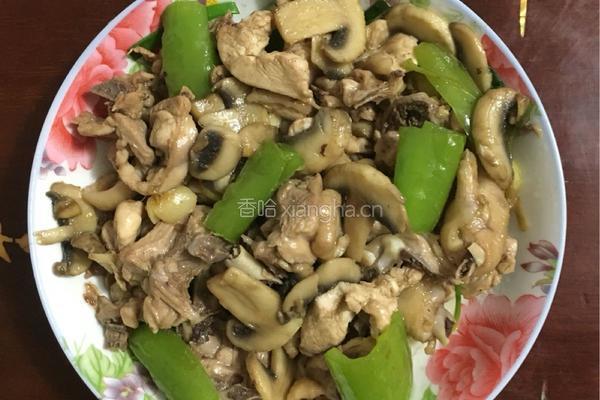 鲜菇爆炒鸡肉