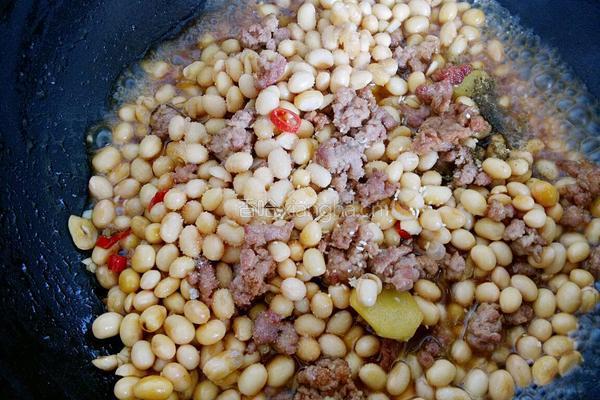 肉末炒黄豆的做法图解9