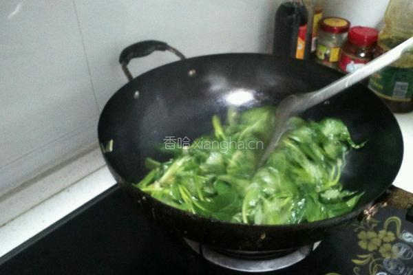 清炒红薯尖的做法图解3
