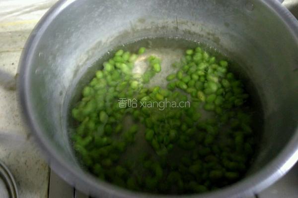 榨菜干子毛豆炒肉丝的做法图解3