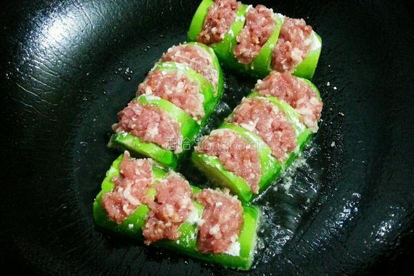 香煎肉酱茄子的做法图解8