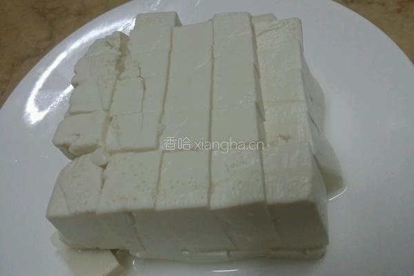 小葱拌豆腐的做法图解3