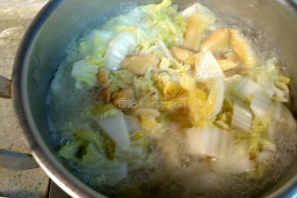 油豆腐白菜鸡蛋汤的做法图解4