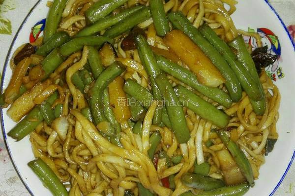 豆角土豆肉焖面的做法图解5