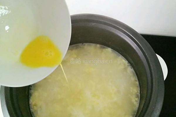 生菜大米鸡蛋粥的做法图解4