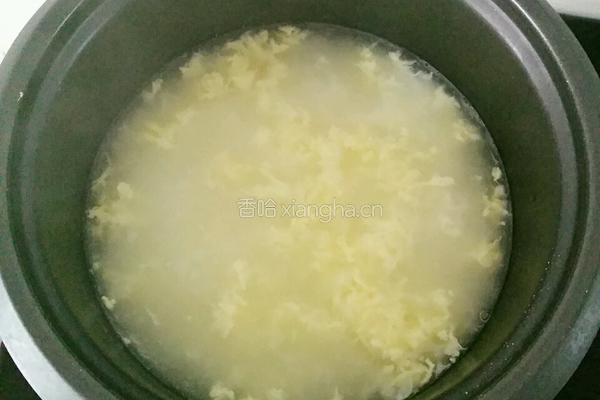 生菜大米鸡蛋粥的做法图解5