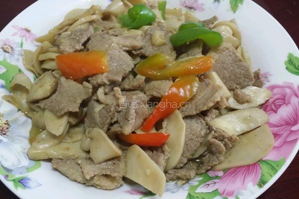 肉炒杏鲍菇的做法图解5