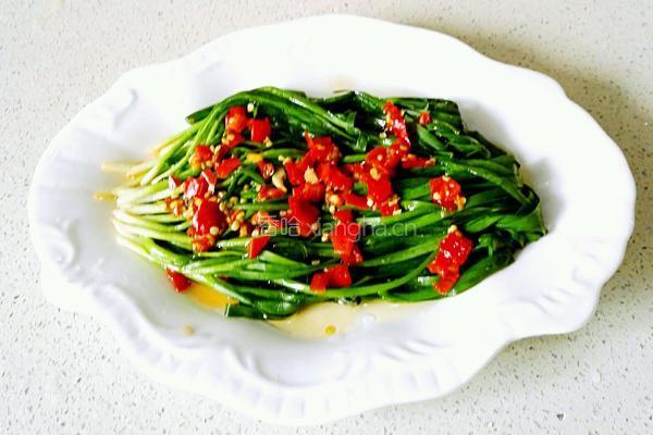 凉拌韭菜的做法图解4