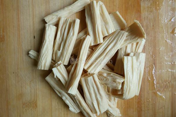 小油菜呛豆皮的做法图解2