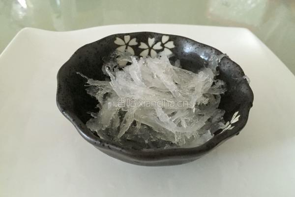 牛奶紫薯燕窝的做法图解3