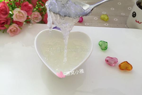 牛奶紫薯燕窝的做法图解5